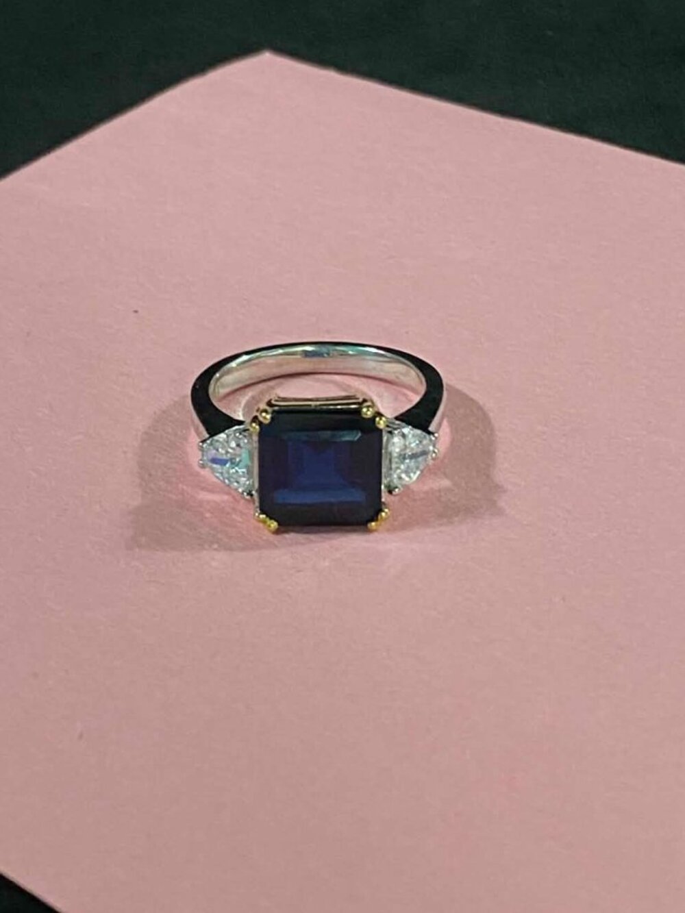 .925 GP Synthetic Glass Zircon ring